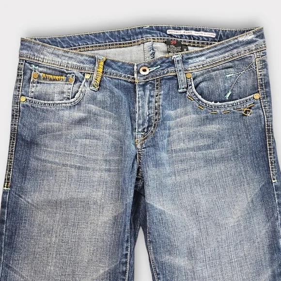 Vintage Y2K Buffalo David Bitton Bootcut Embroidered Jeans - Picture 3 of 14